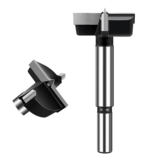 ASNOMY 1-5/8 Inch Forstner Drill Bit, Carbide Tipped Forstner Bit for hard Wood, Wood drilling Hole Saw Set Woodworking Hinge Cutter Tool Kits for Wood Plastic Plywood