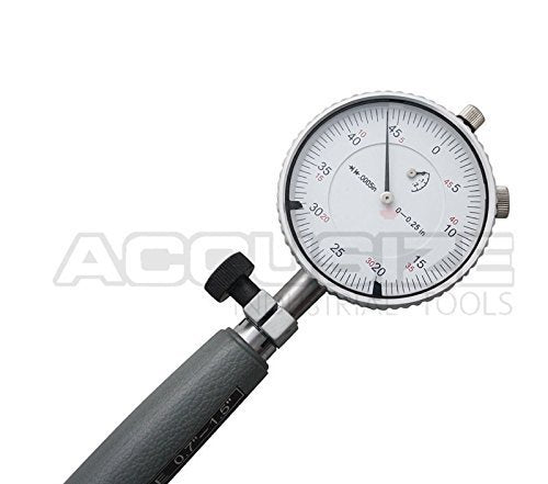 Accusize Industrial Tools 1.4-2.4'' x0.0005'' Dial Bore Gage, Stem Length 6'', Ee20-5024