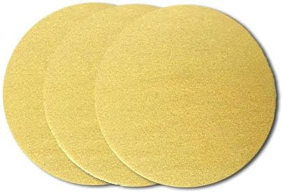 Starcke 6 Inch Gold Hook and Loop Grip Sanding Discs (50 Pack, 40 Grit)