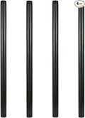 GeilSpace 1" × 28" Pre-Cut Black Metal Pipe, Industrial Steel Fits Standard One Inch Black Threaded Pipes and Fittings - Vintage DIY Industrial Shelving (1" × 28")