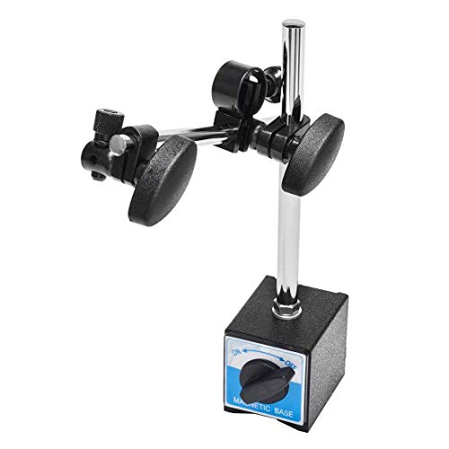 Dial Indicator with Magnetic Base Holder Fine Adjustable Long Arm 0-10mm Professional Gauge 0.01mm