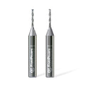 FivePears Up&Down Cut Spiral Router Bits Set for CNC, 1/16 inch Cutting Diameter and 1/2 inch Cutting Length 1/4 inch Shank Carbide End Mill Router Bit for Wood Carving Engraving Grinding Grooving