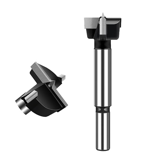 ASNOMY 3/4" Inch Carbide Forstner Drill Bit, Carbide Tipped Forstner Bit for Hard Wood, Wood Drilling Hole Saw Set Woodworking Hinge Cutter Tool Kits for Wood Plastic Plywood
