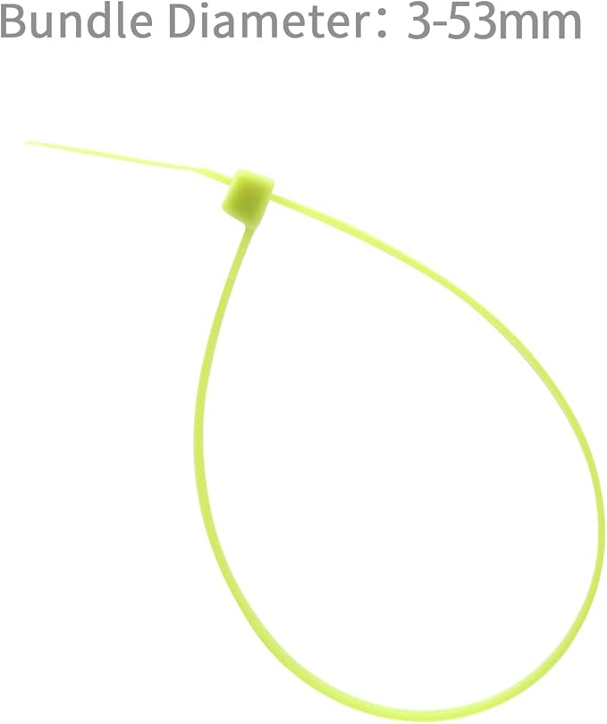 XINGO 1000 PCS 8 inch Cable Zip Ties, 18lb Strength, Small Tie Wraps Self-Locking Nylon Zip Ties for Indoor and Outdoor Use (Apple Green)