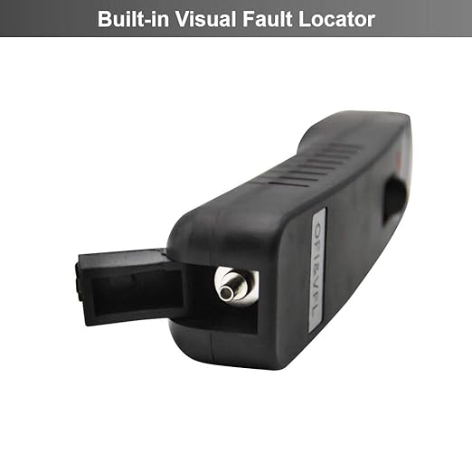 TMOFI-401 Live Fiber Optical Identifier with Visual Fault Locator for 0.25mm 0.9mm 3.0mm Fiber, No Need to Replace Clamp Block