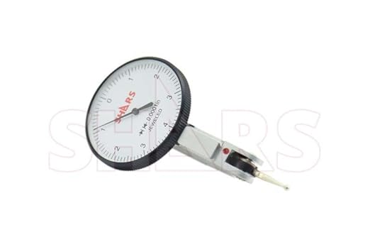 Shars 0.008" Large Face Dial Test Indicator, .0001" Graduation, 1.5" Face Diameter 303-3210 P]