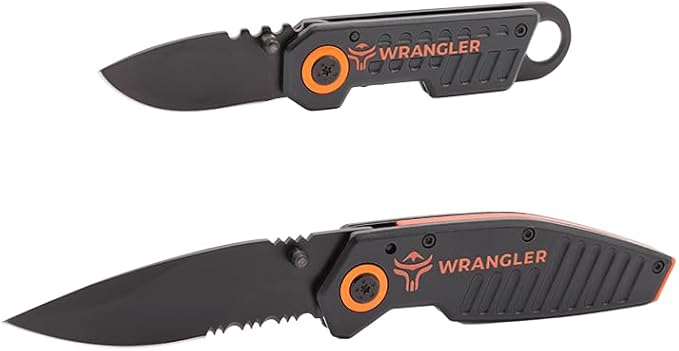 2-Pack Compact Pocket Knife + EDC Pocket Knife - 8Cr13MoV - Lightweight and Versatile Knife