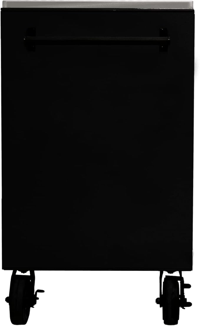 Homak 72” Roller Cabinet w/Stainless Steel Top RS Pro Workstation (Midnight Black)