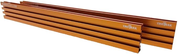 Multi T-Track - 3" Universal T-Track for Woodworking | Anodized Aluminum T Track Fence System | Woodworking Accessories | 48" Fence System (Set of 2) | Orange