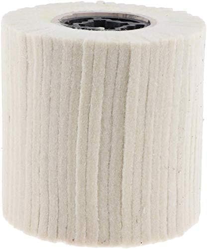 Wool Felt Wire Drawing Wheel Buffer Wheel Buffing Drum Mirror Burnishing Polishing Brush for Rust/Dust Removal,Jewelry/Glass (100X100MM)