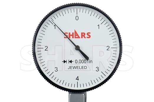Shars 0.008" Large Face Dial Test Indicator, .0001" Graduation, 1.5" Face Diameter 303-3210 P]
