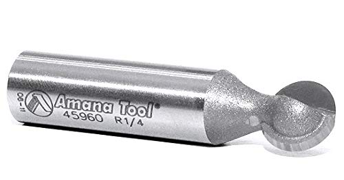 Amana Tool - 45962 Carbide Tipped Ball End 5/16 Radius x 9/16 Dia x 1/2 Shank