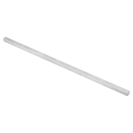 uxcell Square Steel Key Stock, 5/16" x 5/16" x 12" Cold-Drawn 45# Steel Bars Precision Key Stock for Gearbox Coupling, Silver Tone