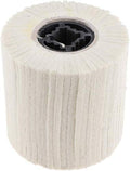Wool Felt Wire Drawing Wheel Buffer Wheel Buffing Drum Mirror Burnishing Polishing Brush for Rust/Dust Removal,Jewelry/Glass (100X100MM)