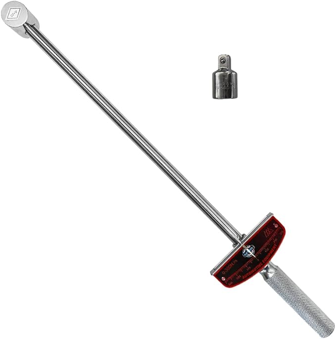 1/2" Drive Head Needle Torque 20” Length Wrench Beam Torque Wrench Torque Wrench - High Visibility Markings for Easy Readings