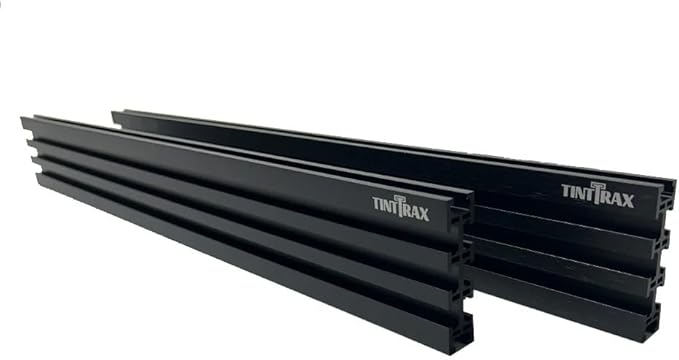 Multi T-Track - 3" Universal T-Track for Woodworking | Anodized Aluminum T Track Fence System | Woodworking Accessories | 48" Fence System (Set of 2) | Black