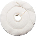 Benchmark Abrasives 6" Flannel Cushion Sewn Buffing Polishing Wheel for Bench Grinder with 1/4" Mandrel, for Polishing Finishing Smoothing on Aluminum, Stainless Steel (Flannel Cushion)