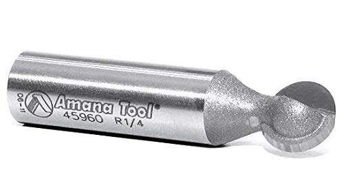 Amana Tool - 45964 Carbide Tipped Ball End 3/8 Radius x 11/16 Dia x 1/2 Shank