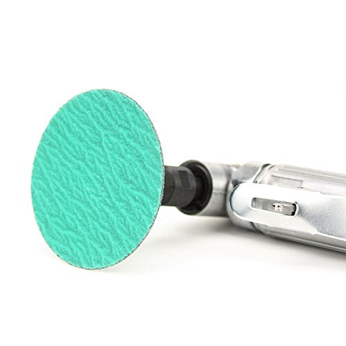 BHA Green Zirconia with Grind Aid Quick Change Sanding Discs Type R Male Roll On, 3" (40 Grit) - 25 Pack