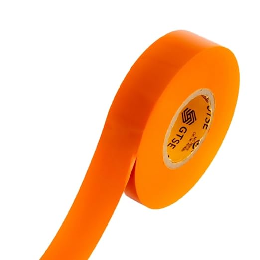 GTSE Orange Electrical Tape, 120 Rolls Bulk Box – Waterproof, Industrial Grade Vinyl, 3/4 in x 66ft– Strong Self-Adhesive PVC Electric Tape for Wire Insulation, 7 Mil, 600V – UL/CSA Listed