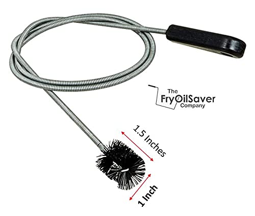 48" Flexible Long Pipe Brush | AC Drain Cleaner Tool | Sink Line Unclogger | Condensate Line Cleaning Brush | Easy Cleaning Flexible Drain Snake for Food, Hair & Clog Removal by FryOilSaver Co. B313C