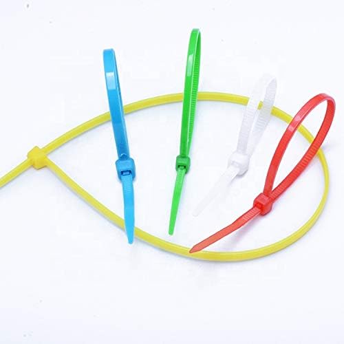 4 Inch Blue Zip Ties (100 Pieces) 18lb Strength, Nylon Cable Wire Ties