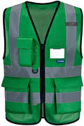 small womens safety vests green