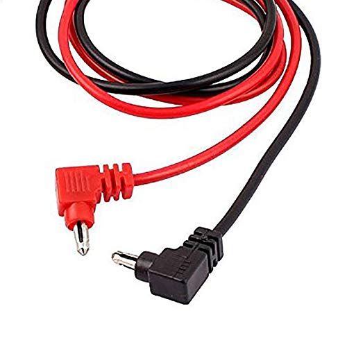 2pairs 90cm/35 Long Digital Laboratory Multimeter Voltmeter Test Lead Probe Wire Cable Banana Plug Connector Black Red 1000V