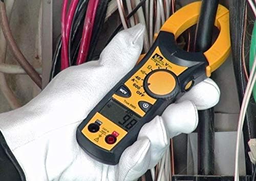 IDEAL Electrical 61-744 Clamp Meter 600 Amp AC with NCV, Voltage Indicator, CATIII for 600V, Yellow