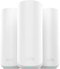 NETGEAR Orbi 370 Series Dual-Band WiFi 7 Mesh Network System for Home (RBE373) – Wireless Router + 2 Extenders, Security Features, 5 Gbps, Covers 6,000 sq.ft., 70 Devices, 2.5GB Internet Port, BE5000