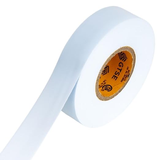 GTSE White Electrical Tape, 240 Rolls Bulk Box – Waterproof, Industrial Grade Vinyl, 3/4 in x 66ft– Strong Self-Adhesive PVC Electric Tape for Wire Insulation, 7 Mil, 600V – UL/CSA Listed