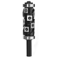Findbuytool Carbide Heavy Duty Flush Trim Router Bit, 1/2" Shank, 30mm Cutting Diameter,Top & Bottom Bearings Insert Flush Trim Router Bit for Woodworking Trimming