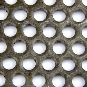 OnlineMetals A36 Carbon Steel Perforated Sheet, Unpolished (Mill) Finish, Hot Rolled, Staggered 0.0625" Holes, ASTM A36, 0.06" Thickness, 16 Gauge, 24" Width, 48" Length, 0.125" Center to Center