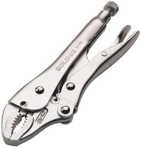 Eclipse Professional Tools E5WR 5 Inch Curved Jaw Locking Pliers with Wire Cutters (5" / 125mm)