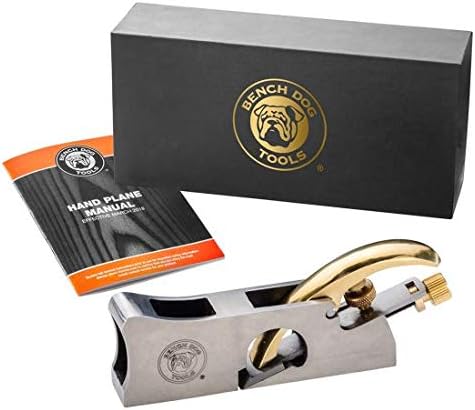 Bench Dog 3-in-1 Shoulder Plane, Bullnose Plane & Chisel Plane - Hand Plane w/ 2 Nose Pieces – 1” Blade Clean, Sharp Corners w/No Ridge- Wood Plane w/Storage Case & More - Bench Plane & Spokeshaves
