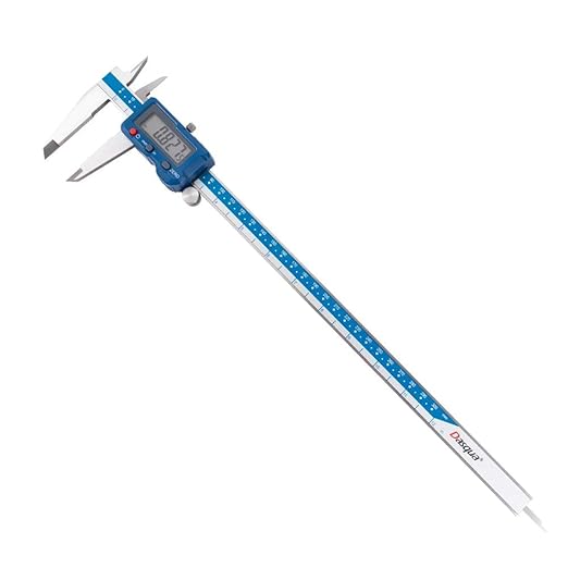 Dasqua 12”/300mm Digital Caliper, Stainless Steel Precision Measuring Tool, Large LCD, Eco-Friendly Case, 0.0005”/0.01mm Resolution, 0.001”/0.02mm Accuracy