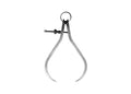 PEC Tools Outside Spring Caliper, Quick Nut, Caliper Measuring Tool, Suitable for Woodworking Lathe Projects (3 inches)