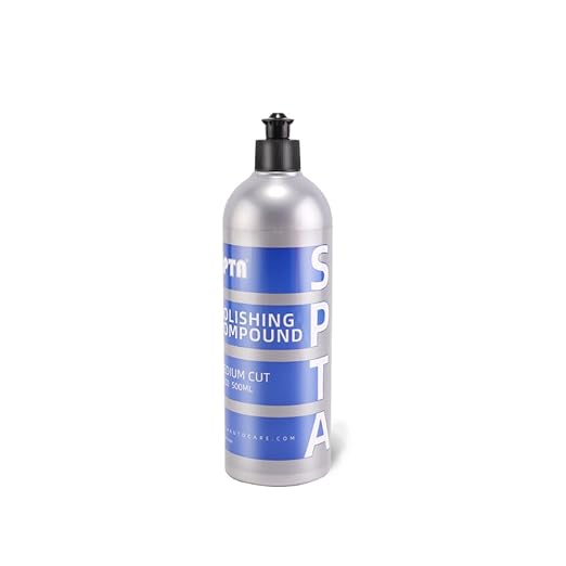 SPTA Polishing Compound Car Scratch & Swirl Remover Rubbing Compound & Finishing Polish Buffing Compound Swirl Remover for Cars Automotive Paint Correction (16oz Medium Cut Polishing Compound)