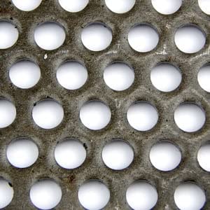 A36 Carbon Steel Perforated Sheet, Unpolished (Mill) Finish, Hot Rolled, Staggered 0.0625" Holes, ASTM A36, 0.06" Thickness, 16 Gauge, 12" Width, 36" Length, 0.125" Center to Center, OnlineMetals