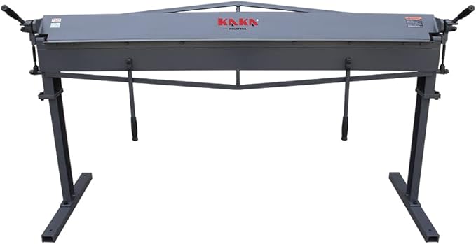 KAKA INDUSTRIAL Sheet Metal Brake, 72-Inch Precision Metal Brake Bender, 22-Gauge Mild Steel Capacity Metal Break, 0-120 Degrees Adjustable Straight Sheet Metal Bender MB-72