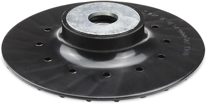 BHA Angle Grinder Ribbed Backing Pad for Resin Fiber Disc, 4.5" x 5/8"-11