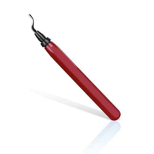 Metal Deburring Tool, Burr Remover Hand Tool for for Metal, Resin, Plastics, 3D Printing Burr Removal Tool TS/XBD-03 (Red)