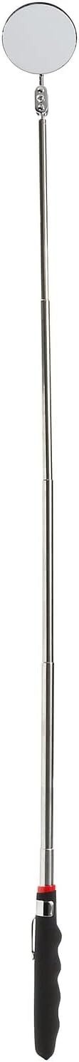 Juvale Inspection Mirror Tools - 2-Pack, 2 in Round Heads & 24.5 in Telescoping Handles - Machinist Tools & Mechanics Mirror for HVAC, Auto & Weld Inspection
