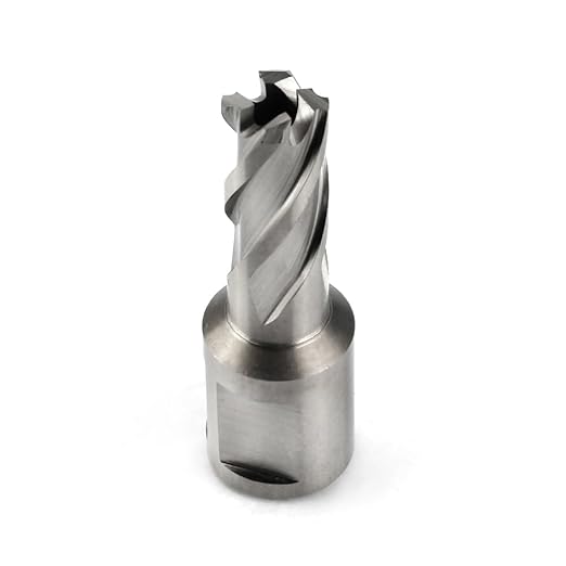 OSCARBIDE 1/2"x1" Annular Cutter,3/4 inch Weldon Shank,1/2 inch Cutting Diameter,1 inch Depth of Cut,2 Flat Mag Drill Bit with Pilot Pin for Magnetic Drill Press,1 Piece