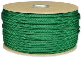 The Paracord Store | Type III 550 Paracord - 250 FT Spool, Kelly Green | Heavy Duty 7 Strand Tactical Paracord - USA Made Nylon Outdoor Parachute Cord for Camping, Fishing & More - Survival Cord