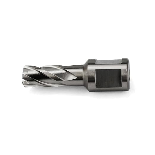 OSCARBIDE 1/2"x1" Annular Cutter,3/4 inch Weldon Shank,1/2 inch Cutting Diameter,1 inch Depth of Cut,2 Flat Mag Drill Bit with Pilot Pin for Magnetic Drill Press,1 Piece