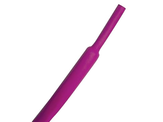 Kable Kontrol Heat Shrink Tubing - 1/4” Inch - 10' Ft Long, Purple Polyolefin - 2:1 Industrial Shrink Tube & Cable Sleeve for Electrical Wire Insulation - Rated for 600 V