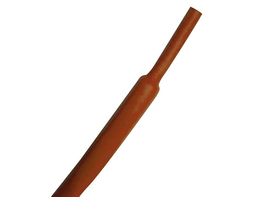 Kable Kontrol Heat Shrink Tubing - 1” Inch - 10' Ft Long, Brown Polyolefin - 2:1 Industrial Shrink Tube & Cable Sleeve for Electrical Wire Insulation