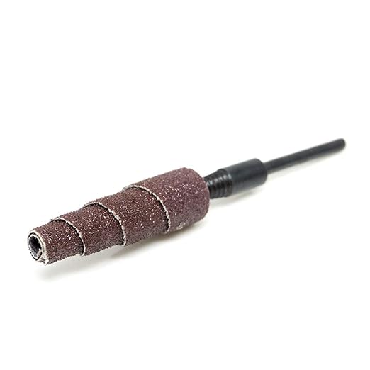 Benchmark Abrasives Aluminum Oxide Tapered Sanding Cartridge Rolls for Blending Deburring Polishing Sanding Metals, Rotary Sander - Drill & Die Grinder Abrasives (10 Pack)(1/2" x 1-1/2", 60 Grit)