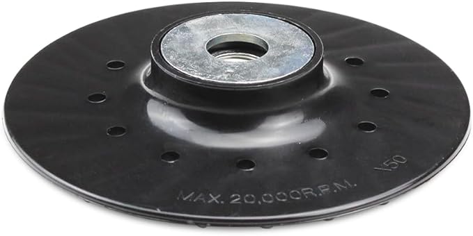BHA Angle Grinder Ribbed Backing Pad for Resin Fiber Disc, 5" x 5/8"-11